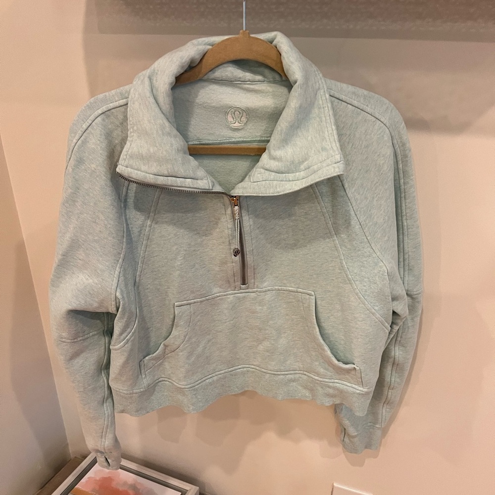 Teal Lululemon Funnel Neck Scuba Size M/L